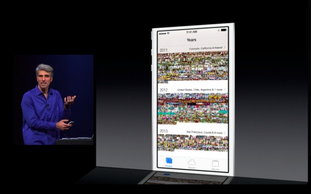 Fotos in iOS 7 (Bild: Apple/Screenshot: Golem.de)